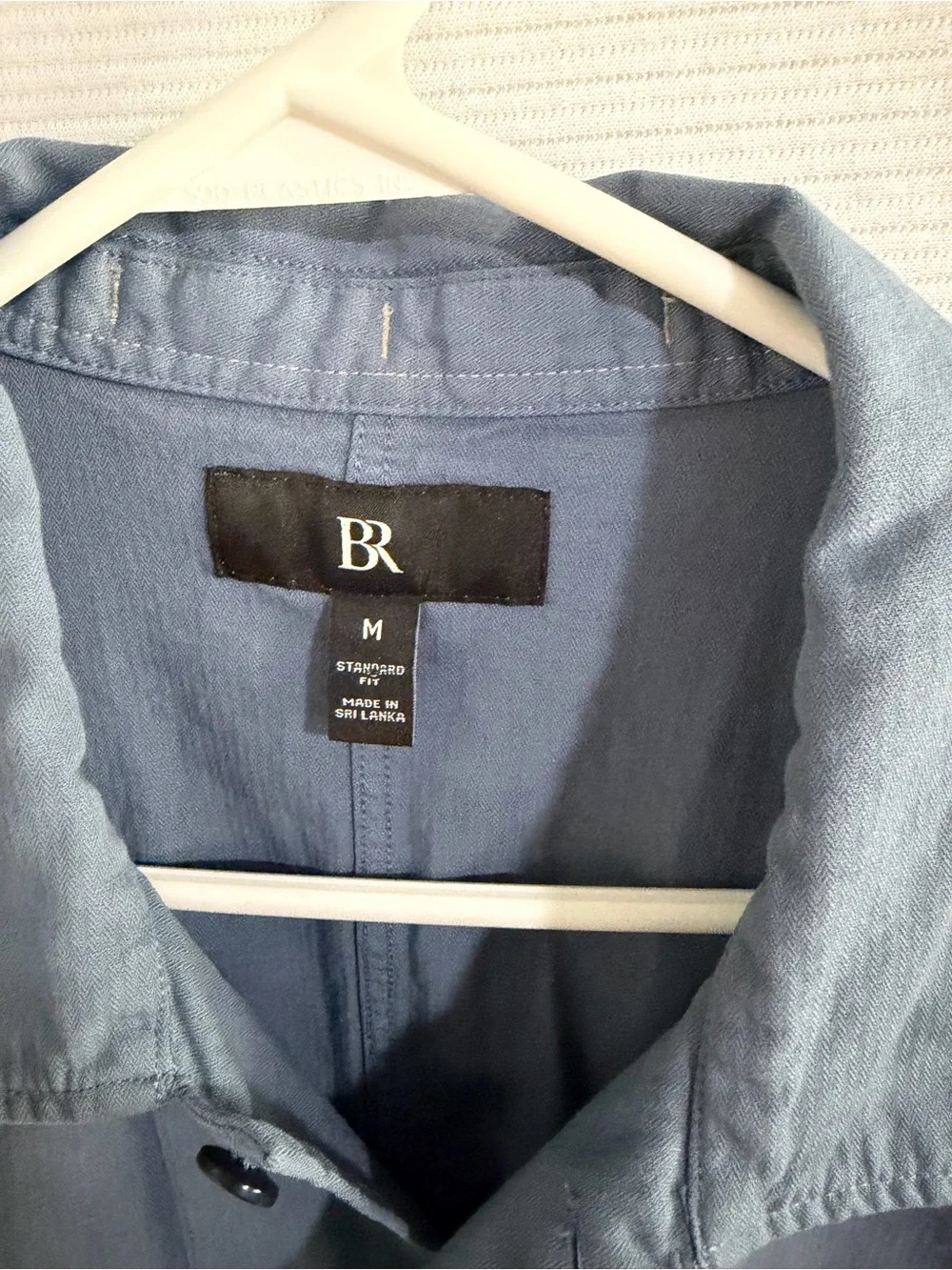 Banana Republic Light Blue Cotton Shirt Jacket